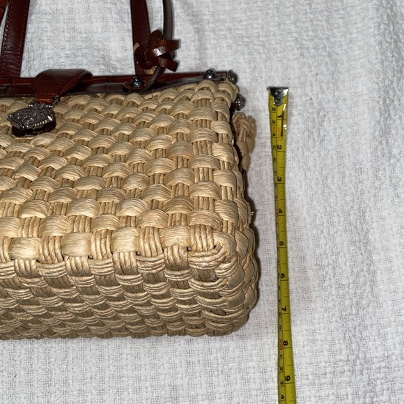 RARE vintage Brighton Woven “Ruth” straw natural  bag - Picture 12 of 16
